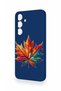 Samsung S25 Plus Compatible Colorful Leaf Pattern Silicone Case - 4