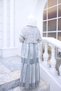 Gray Patterned Shirt and Skirt Set - 6