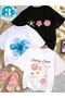 New Season 3-Piece Set Girls' T-Shirt, Multi-Color, 100% Cotton