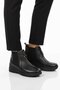 Black Genuine Leather Women's Boots 4153 Z - 3