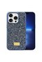 Apple iPhone 16 Pro Max Case with Silicone Edges and Shiny Lux Diamond Cover