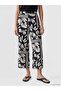 Lcwaikiki Classic Black Elastic Waist Patterned Women's Trousers - 2