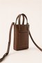 Hif’Atelier Women's Shoulder Bag Crossbody Phone Bag Brown - 5