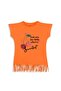 Girl's 100% Cotton Cherry Printed T-Shirt with Tassels - 2