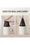 50pcs 60x80cm black 50L Black Garbage Bags 60x80cm Extra Large Tear-Resistant for Outdoor Garden Lar - 2
