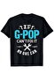 تي شيرت بنمط أسود، نص أبيض وخفيف مع طباعة مطرقة تحمل اقتباسًا ممتعًا GPOP Cant Fix It، مناسب للجد أو الميكانيكي، ملابس كاجوال، ياقة دائرية، أكمام قصيرة، نمط مطبوع، قماش قابل للتمدد قليلاً. - 2