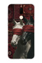 Huawei Mate 10 Lite Compatible Transparent Phone Case with Carpet Background and Horse Artistic Pattern