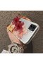 Samsung Galaxy A04 Compatible Silicone Edge Hard Back Case Couple Phone Case with Floral Pattern - 4