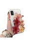 Samsung Galaxy A51 Compatible Silicone Edge Hard Back Case Couple Phone Case with Floral Pattern