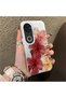 Vivo V50 Compatible Silicone Edge Hard Back Case Couple Phone Case with Floral Pattern - 3