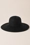 Women's Marea Sole Wide Brim Straw Hat Black – Stylish for Beach, Vacation, and Summer Outfits - 7
