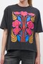 Retro Floral Printed T-Shirt - 5