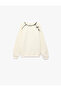 Bow Detailed Long Sleeve Crew Neck School Sweatshirt