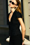 Sunel Women's Soft and Flexible Fabric Black Shirt with Drawstring Detail - 2