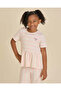 Girls Pink Striped Casual Set - 2