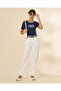 Women White Wideleg Jeans - 5