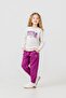 Girl's Printed White Long Sleeve Tracksuit Set Us2701-C-V1 - 7