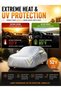 Waterproof UV Resistant Full Car Cover for Nissan GT-R - All Weather Dustproof Sun Protection Outdoor Cover, Silver - 3