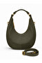 Women's Zippered Long Strap Handle Detailed Shoulder and Shoulder Bag
