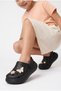 Children's Black Stone Cross Slippers Garden Pool Beach Coast Bathroom Sandals Slippers - 8