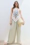 Wide drawstring trousers
