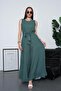 Women's Patterned Sleeveless Belted Jumpsuit 250587 -