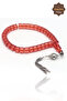 Light Red Moon Star Silver Tassel Wheel Cut Nefrit Stone Prayer Beads 201025705