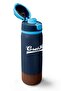 Navy Blue Brown Thermos with Straw and Direct Drinking Steel Cup 800 ml 38514 - 3