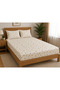 100% Cotton Fabric Elastic Bed Sheet+Pillowcase for Padded Beds Corner Depth 28-30 cm Soft Fabric New Season - 6
