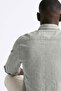 Men's Melange Long Sleeve Shirt - Khaki - 3