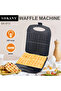 4-Slice Waffle Machine | Compact Stainless Steel Belgian Waffle Iron - 5