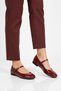 Burgundy Patent Leather Lightweight Women's Ballerinas Pc-54810 Z - 3