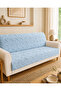 Light Blue 170X210 Textured Sofa Cover Patterned Sofa Bed Protector Cover