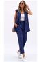 Striped Fabric Suit Vest Pants Set