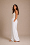 Women's Tie-Waist Wide-Leg Pants - White - 2