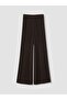 Lcw Vision Brown Openwork Wide Leg Women's Knitwear Trousers - 6