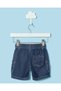 Infant Boys Blue Embroidered Denim Shorts - 4