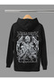 Megadeth Printed Cotton Long Sleeve Ribbed 3-Ply Hooded Rock Sweatshirt