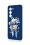 Oppo A5 5g Compatible Blue Ribbon Flower Pattern Silicone Case - 4