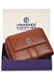 Genuine Leather Ladies Wallet | LW5003_VRN, Tan, Modern - 7