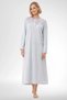 Women's Floral Patterned 4-Piece Large Size Long Sleeve Set Dressing Gown-Nightgown-Pajama Set 80% Cotton 20% Viscose - 6