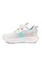 White Pink Lace-Up Girls' Sports Shoes - 2