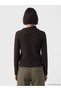 Lcw Vision Brown Asymmetrical Turtleneck Women's Knitwear Sweater - 4