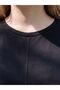 Lcwaikiki Curve Black Plus Size Soft Touch Asymmetrical Blouse - 3