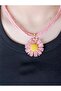 Pink Daisy Model Wicker Necklace