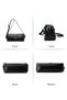 Women PU Shoulder Crossbody Sling Tote Satchel Clutch Underarm Bag, Large-Capacity Handbag - 6