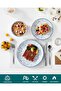 Selene 12-Piece Dinnerware Set for 4 People, Pastel Porcelain Tableware Set - 3
