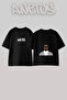 Kanye West_58 Design Printed Unisex Oversize Black Tshirt