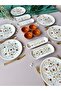 Serenat Model 6-Person 14-Piece Modern Breakfast/Brunch Set with Sauce Bowl - 4