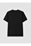 Black Crew Neck Turkey Printed Men's T-Shirt - 2